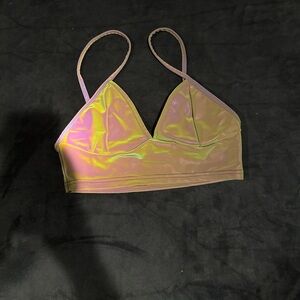 Holographic Crop Top